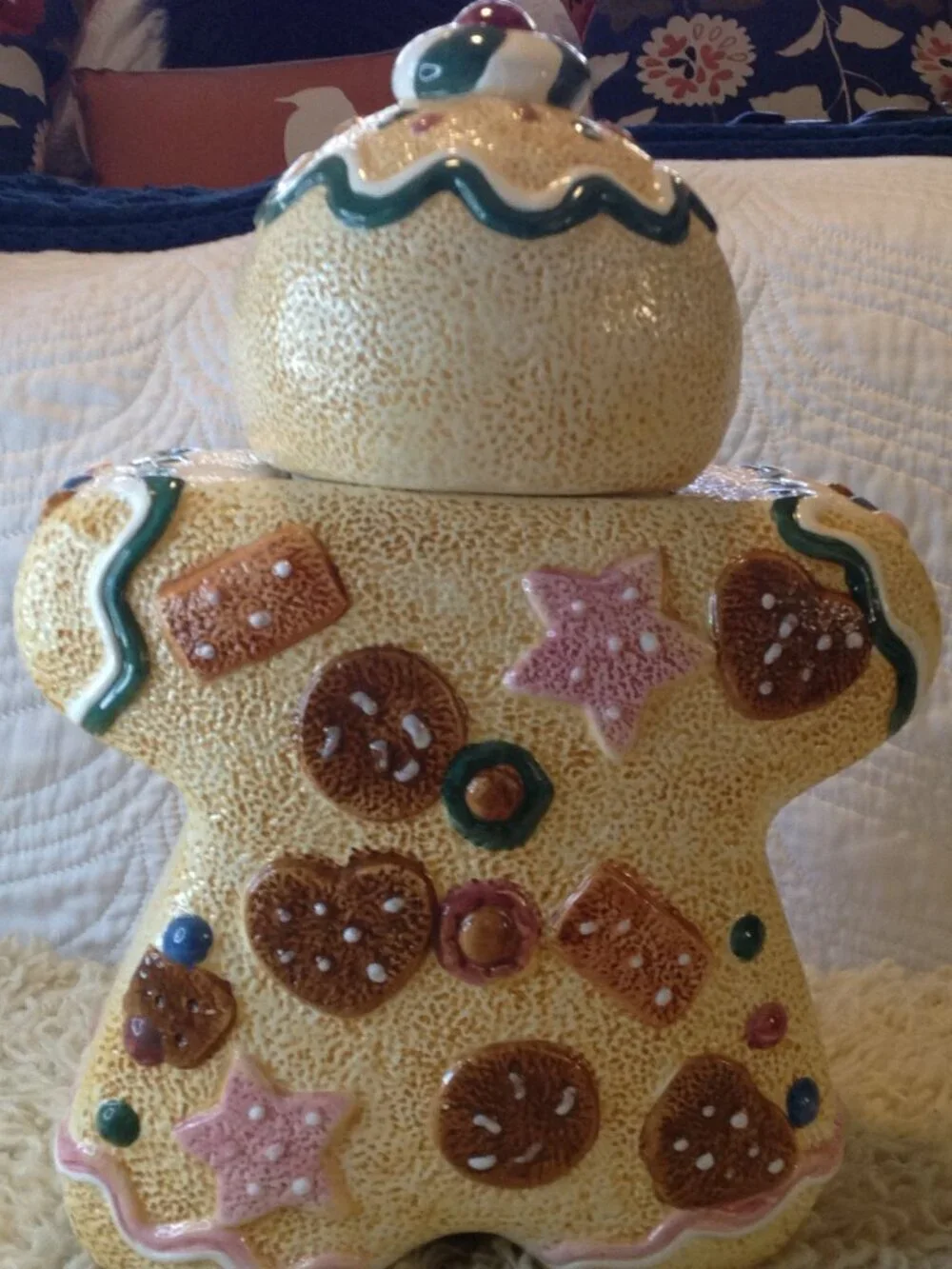 VTG '90's Jay Import Gingerbread Man Traditional Christmas Cabincore Grannycore